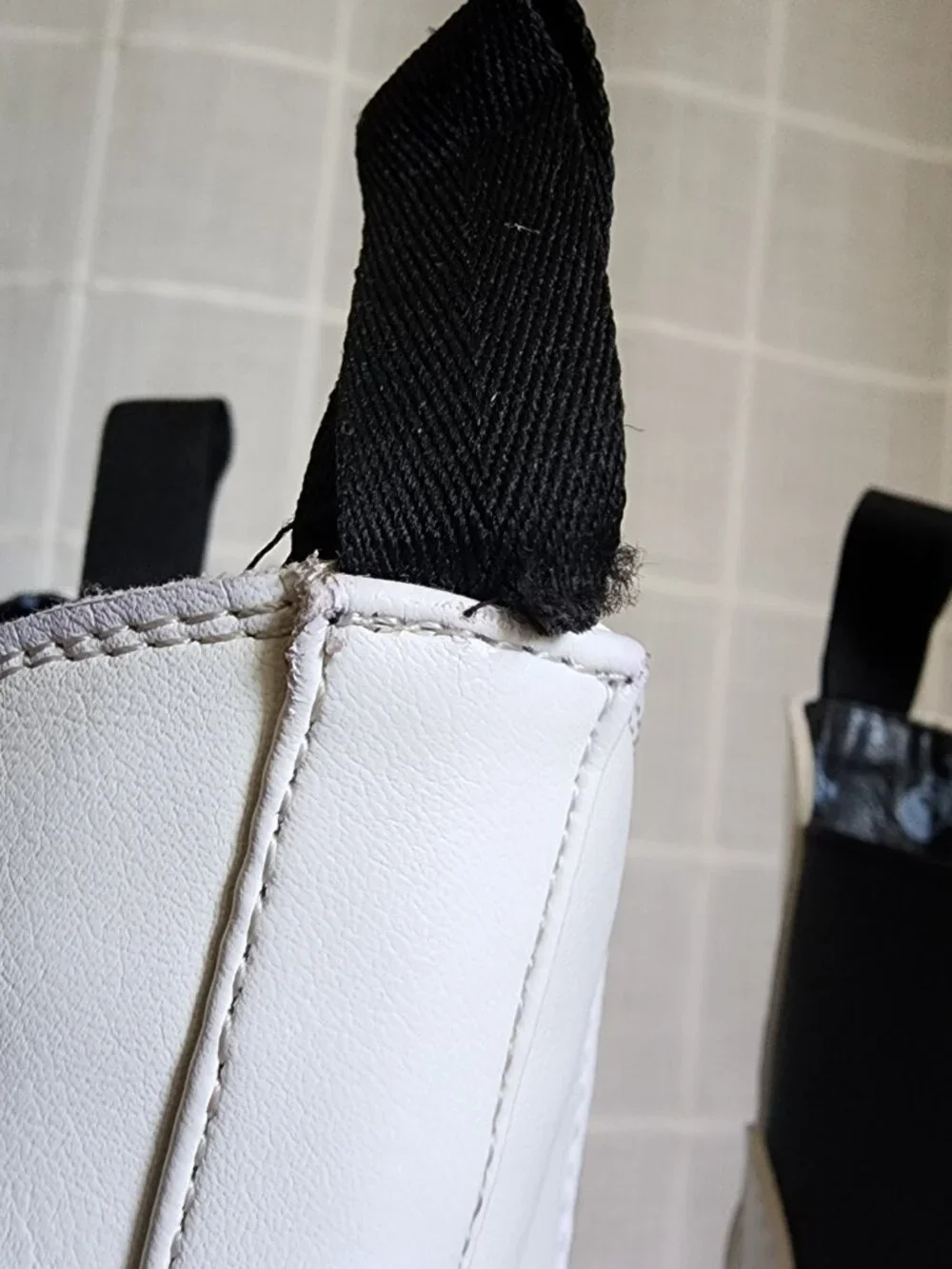 Dolls Kill White Flame Platform Chelsea Boots Women's Size 8 Gothic Chunky Heels